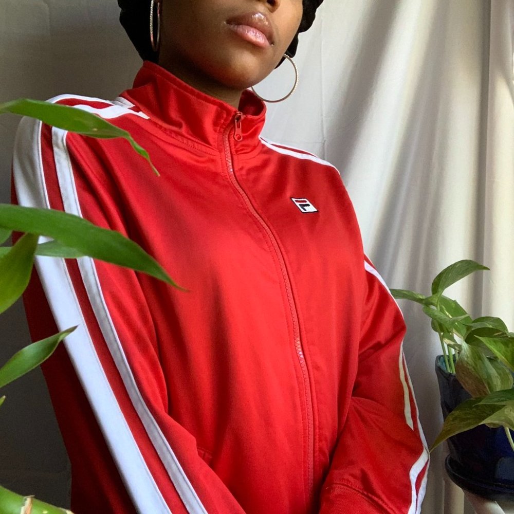 Red Fila Track Jacket